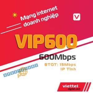 Mạng internet doanh nhiệp VIP600 Viettel