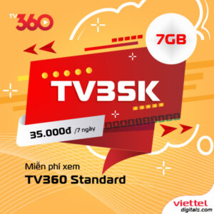 Gói data TV35K Viettel