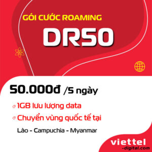 Gói roaming DR50 Viettel