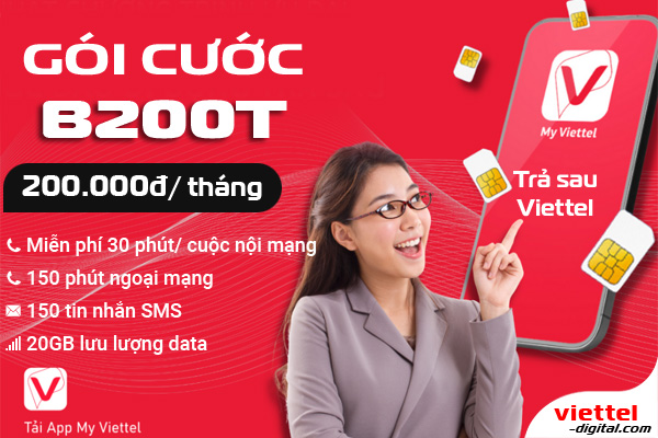 Gói cước trả sau B200T