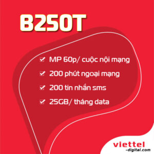 Gói cước trả sau B250T Viettel