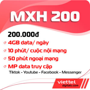 Gói trả sau MXH200 Viettel