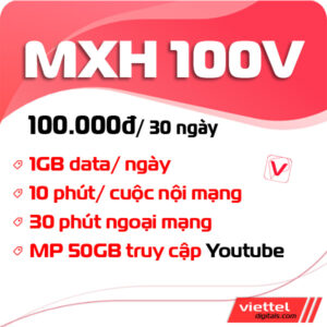 Gói mạng xã hội MXH100V