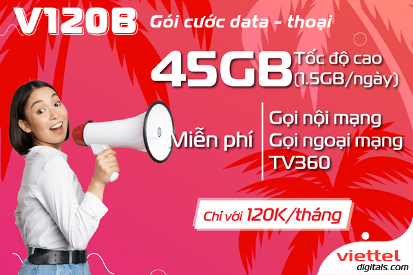 Gói combo V120B Viettel