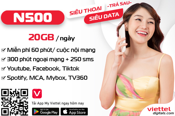 Gói trả sau N500