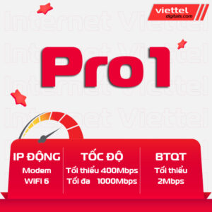 Gói cước doanh nghiệp Pro1 Viettel