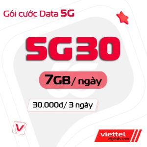 Gói cước data 5G30 Viettel