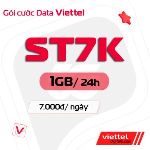 Gói cước data ST7K Viettel