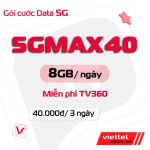 Gói cước data 3 ngày 5GMAX13