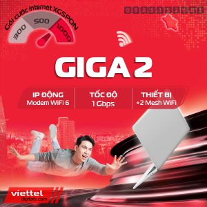 Gói cước internet Wifi Giga2