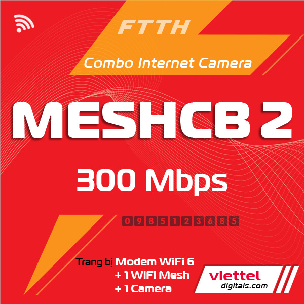 Gói combo Internet Camera Viettel MeshCB2