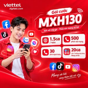 Gói cước mạng xã hội MXH130